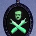 Edgar Allan Poe Zombie Homeboy Devil Juxtapoz Psychobilly Dark Art Pendant Necklace NEW