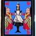 Alice in Wonderland Among the Accusing Queen of Hearts Fantasy Cigarette Case or ID Holder or Business Card Case Wallet or MP3 Holder