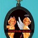 Devil and Angel Pinup Gals Pin up Pendant Necklace Rockabilly Cute