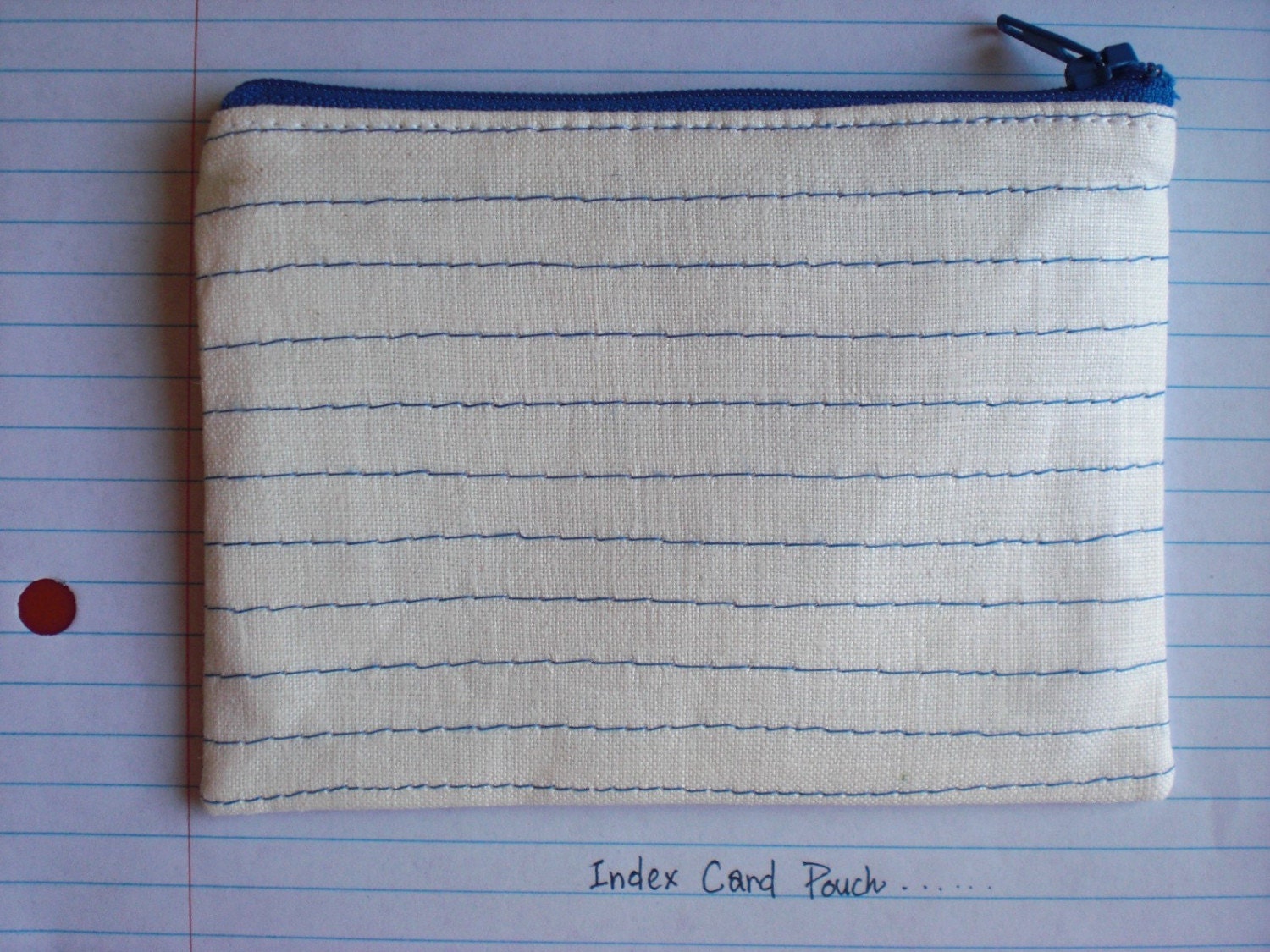 Index Card Pouch - notes to myself