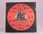 Math Equation Clock (Red)