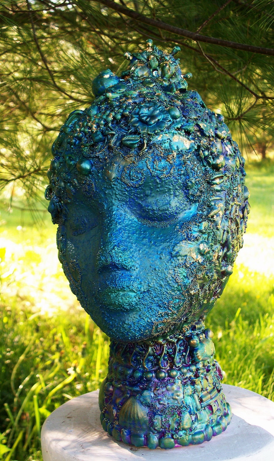 RESERVED for Jennifer THE  Fantastic Bead Mosaics  Queen of the DEEP