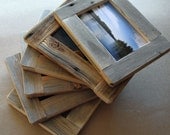 Barnwood FRAME  4x6 rustic refined ... from aged reclaimed wood