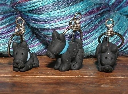 Scottish Terrier Stitch Markers (set of 5)