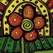 Original Pop Art Flower Painting On Wood M Collins WWAO