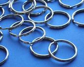 30 split rings . nickel plated . large 32mm size