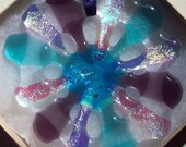 Truckee Meadows Snowflake- Fused Glass Christmas Ornament