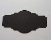 Set of 5 Chalkboard Tag Sticker Labels, Antique Marquee 4"