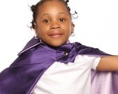 Superhero Cape for Girl by Little Hero Capes - Purple and Lilac - Reversible Super Hero Blank