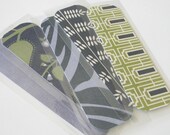 Bookmarks - Gray and Lavender Mini Bookmark Set