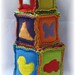 Bright Soft Texture Blocks - Set of Three - Baby or Toddler