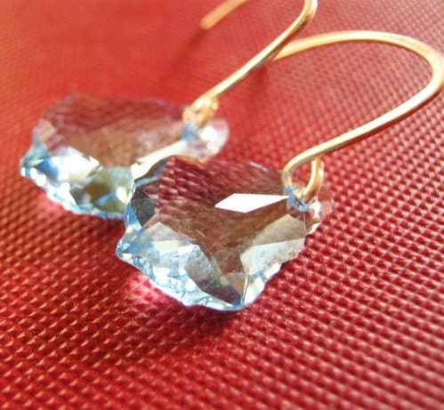 Go For Baroque Earrings in Ice Blue