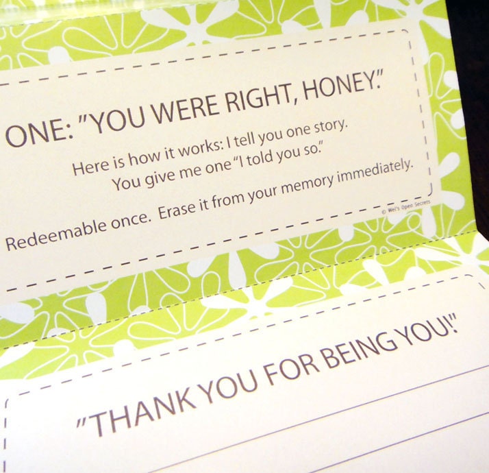 Coupons for Your Husband