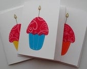 Stitched Swirly Cupcakes Set