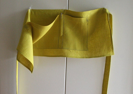 reserved CAFE LINEN APRON by pamelatang