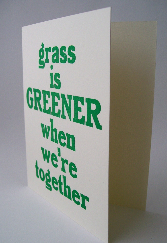 Grass is Greener Card