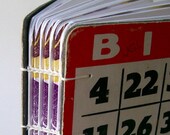 Retro Leaves BINGO Book (Eggplant/Ochre)