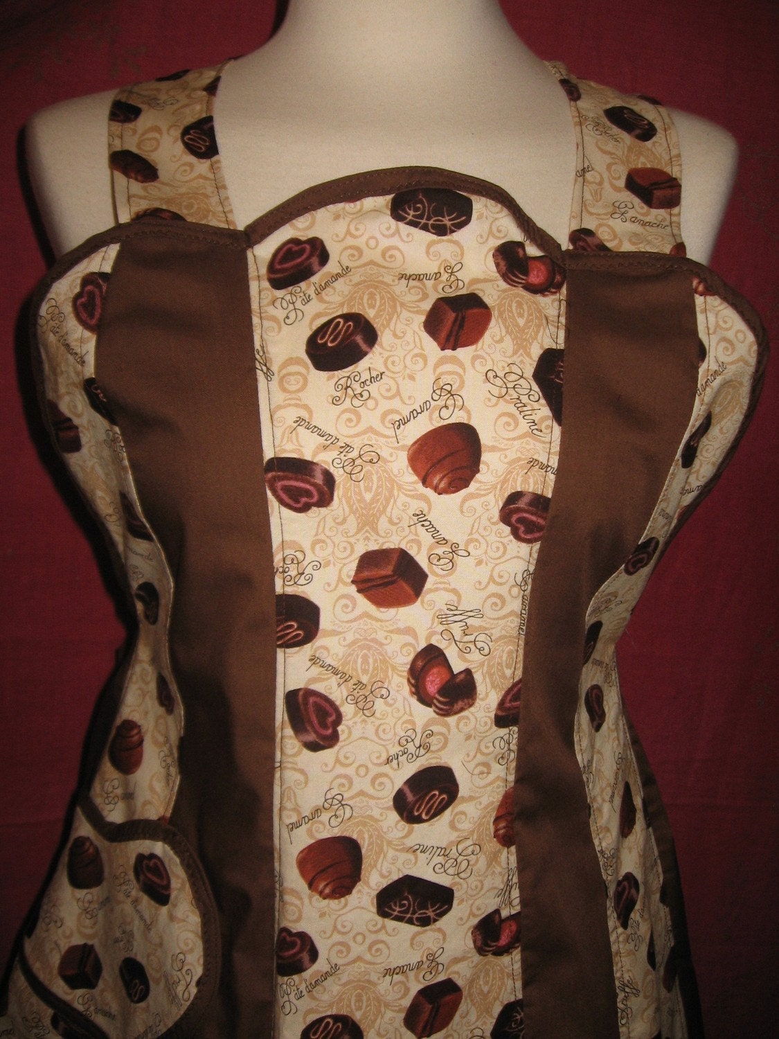 Seven Panel Chocoholic Swirl Apron