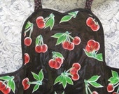 Cheery Cherry Oil Cloth Apron