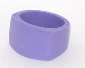 Handcrafted resin ring "Violet crumble"