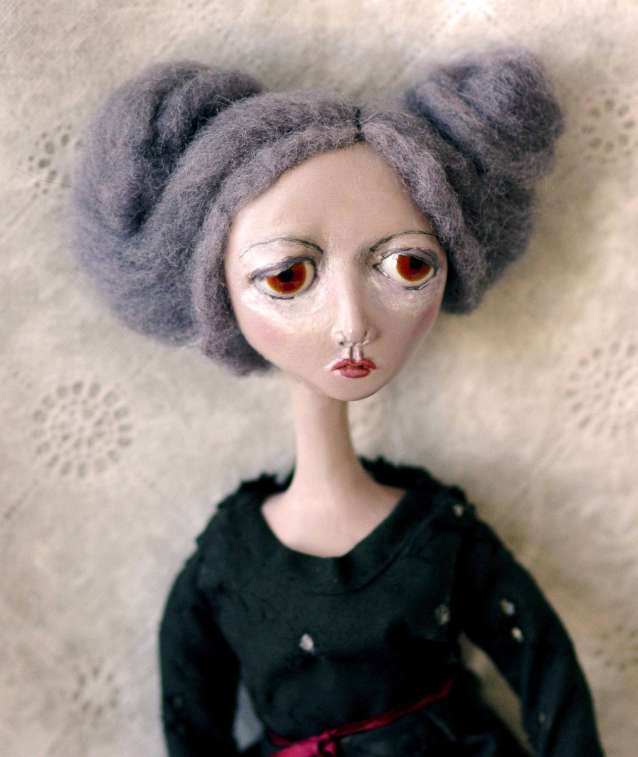 RESERVED  Peggine of the Valley - OOAK Regency Art Doll