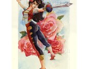 Print - 8.5 x 11, Rose