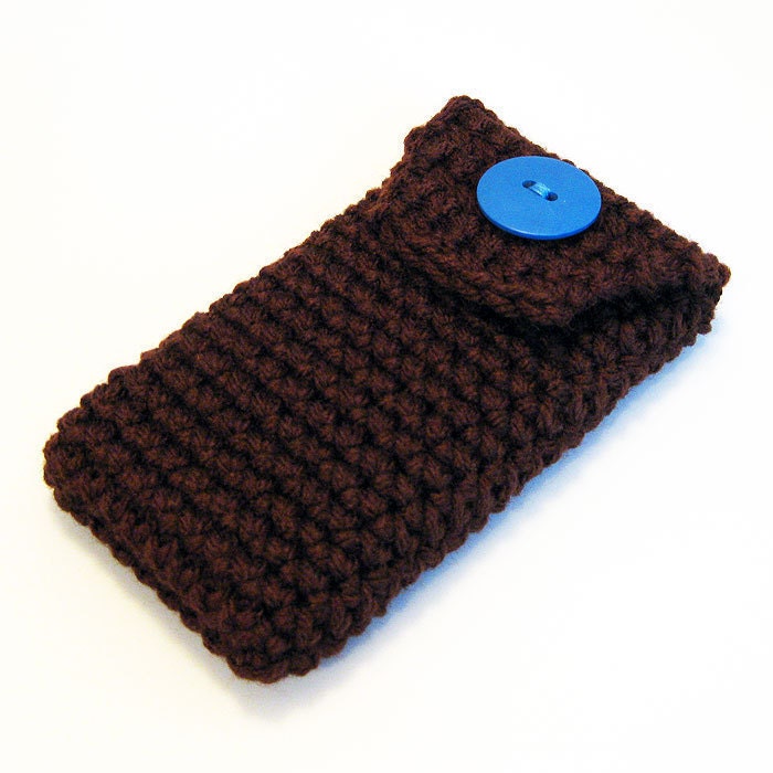 Crochet iPhone Case, iPod Touch Case - Brown