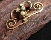 Small Heart Ear Studs - Jasper
