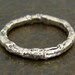 Size 9 Ring - Wild Rose Twig - Sterling Silver