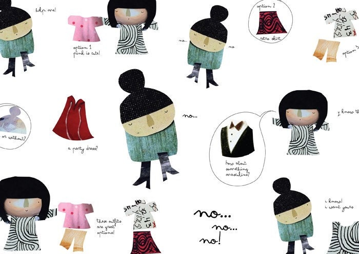 How to decide what to wear -  digital print
