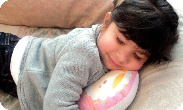 Carminita pastel butterfly --matryoshka doll/pillow/plush/softie/decor ---grande size (pink)