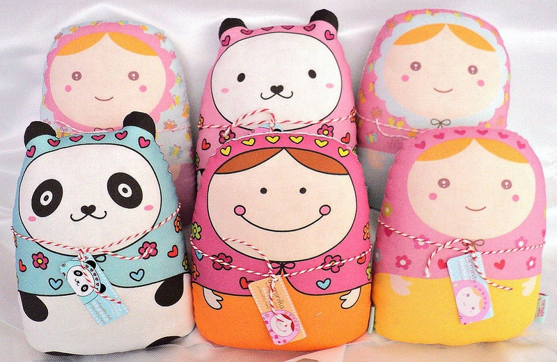 Exclusive micasita's collection-- "matryoshka style dolls" (grande size) -- set (6)