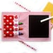 Crayon Wallet & Chalk Mat Art Folio: Valentine Hearts - coloring travel toy / travel game - art fun on the go - 20% Off Sale
