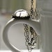 Crystal Necklace - Vintage Swarovski Crystal Necklace Pendant, Gunmetal