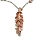 Pink Gold Pendant - Pink Gold Vermeil with Silver Chain