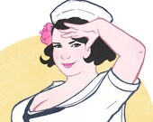 Hello Sailor - 8x10 archival pinup print