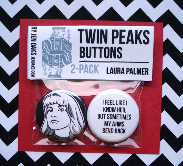 Twin Peaks Buttons - Laura Palmer