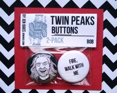 Twin Peaks Buttons - BOB