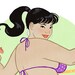 Hula Hoop Summer - 8x10 archival pinup print