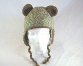 Made To Order Bear Crochet Ear Flap Hat