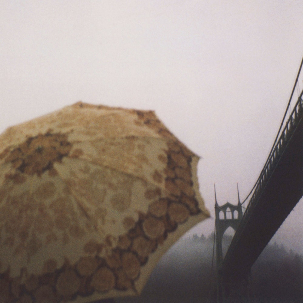 foggy day polaroid print