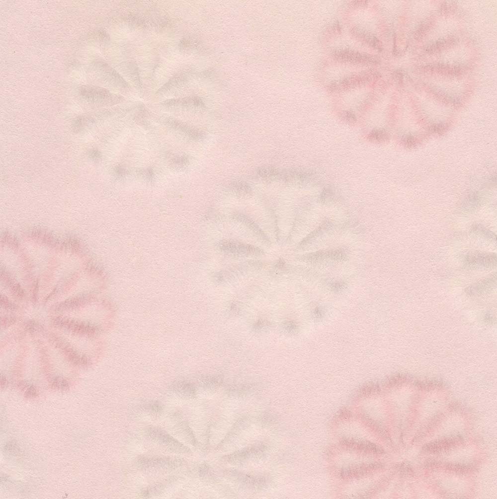 Kiku - pink, Japanese chrysanthemum, 5 letter-sized sheets