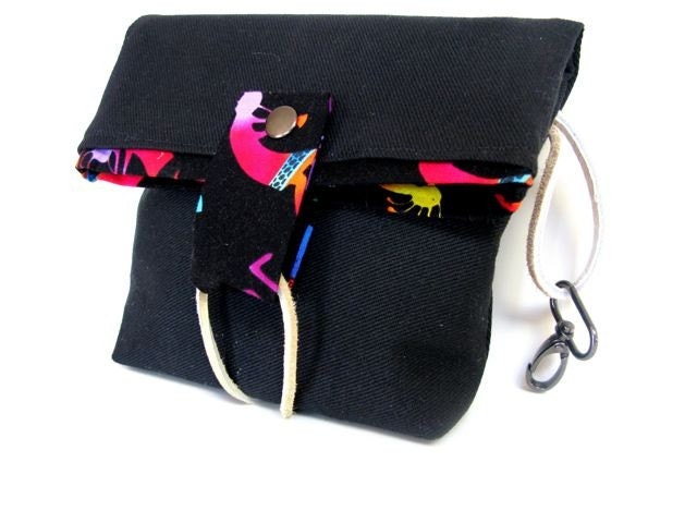 Hip Bag-  Belt Bag- "Kokopelli"- Classic, stylish- Holds all your goods.