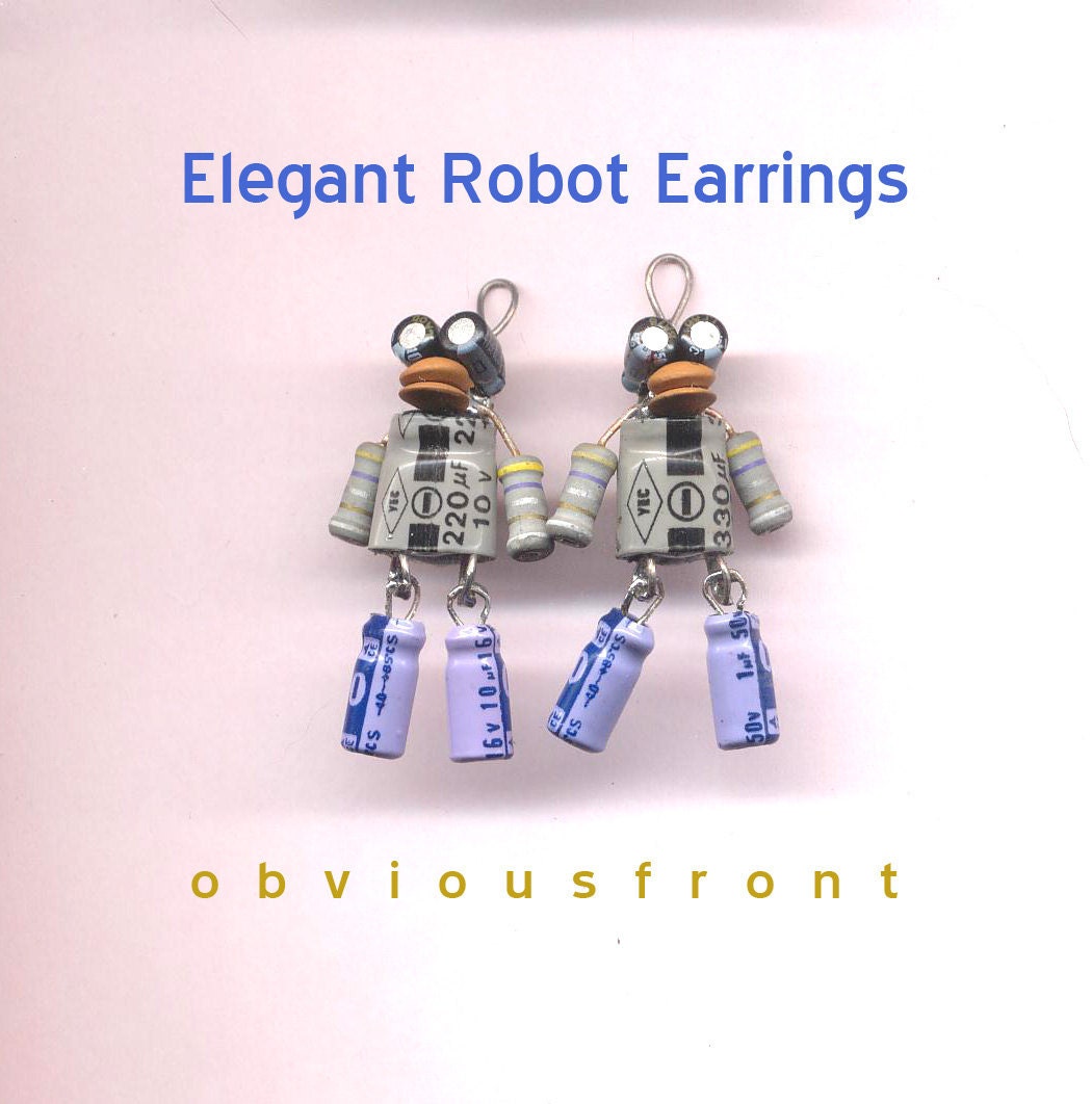 Elegant Robot Earrings