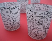 Detroit Map Votive Candle Holder