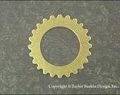 Steampunk Gears, Watch and Clock Pieces in Antiqued Polished Brass (item 3006-large AG) - 6 Pieces