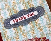 medallion thank you-set of 8 folded cards
