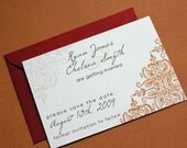 Orange Brocade save the date with red envelopes-25