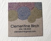 Mums Calling cards on Kraft