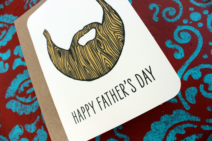 happy father's day-beard and lumber dad